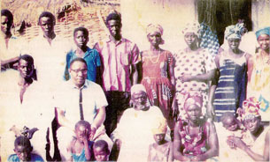 Alex Haley and the decendants of Kunta Kinteh
